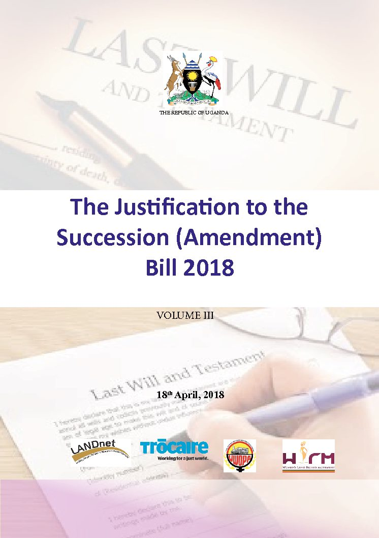 The Justification to the Succession (Amendment) Bill 2018