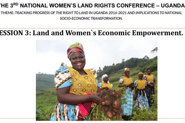 Land & Economic Empowerment Session Presentation